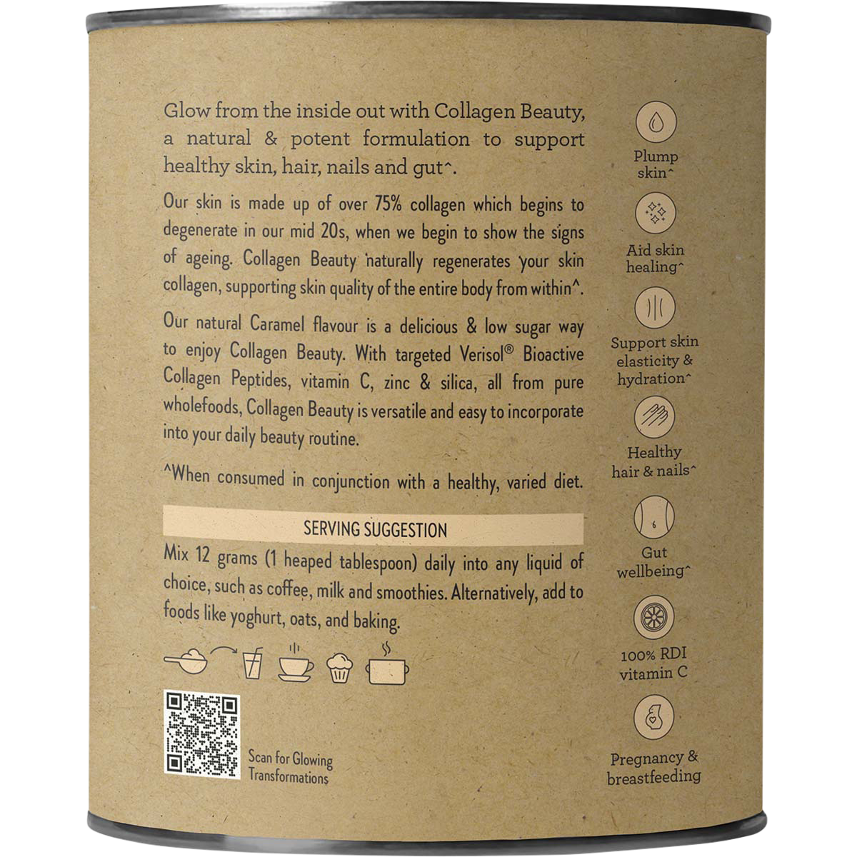 NUTRA NATURALS Collagen Beauty Caramel 225g