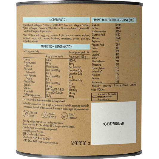 NUTRA NATURALS Collagen Joints + Bones 225g