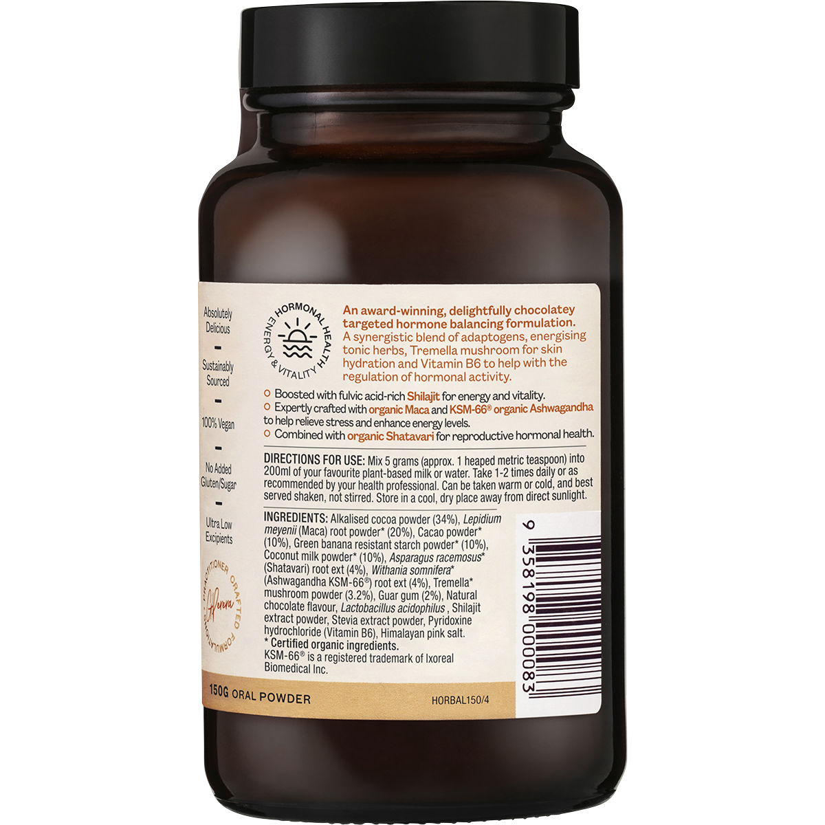 ORA HEALTH Hormonal Balance Powder Chocolate 150g
