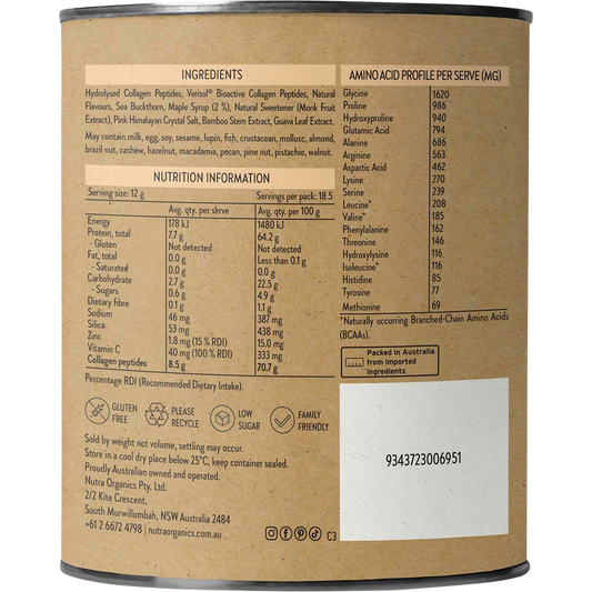 NUTRA NATURALS Collagen Beauty Caramel 225g