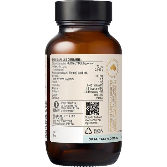 ORA HEALTH Debloat and Digest 60 Caps