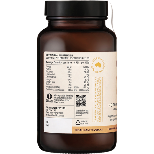 ORA HEALTH Hormonal Balance Powder Chocolate 150g